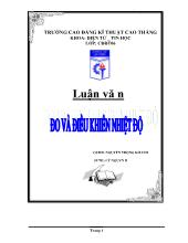 Luận văn Đo và điều khiển nhiệt độ