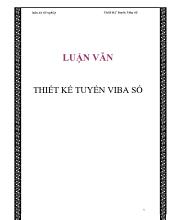 Luận văn Thiết kế tuyến viba số