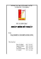 Mạch đèn cảm biến ánh sáng