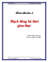 Mạch đồng hồ thời gian thực