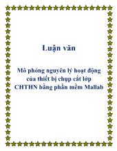 Mô phỏng nguyên lý hoạt động của thiết bị chụp cắt lớp cộng hưởng từ hạt nhân bằng phần mềm Mallab