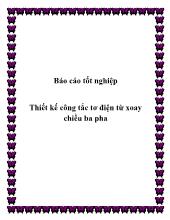 Thiết kế công tắc tơ điện từ xoay chiều ba pha