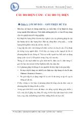 Tiểu luận Cầu đo điện cảm – Cầu đo tụ điện