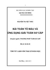 Bài toán tô màu và ứng dụng giải toán sơ cấp