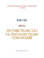 Đề tài Protein trong tảo và ứng dụng trong công nghiệp