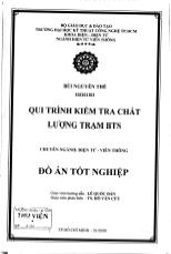 Đề tài Qui trình kiểm tra chất lượng trạm BTS