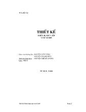 Đề tài Thiết kế thiết bị thực tập vi xử lí 8085
