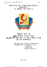 Đề tài Tính toán, thiết kế chiếu sáng sử dụng phần mềm DIALUX