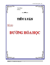 Đường hóa học