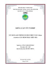 Khóa luận Xây dựng qui trình pcr phát hiện nấm ustilago scitaminea gây bệnh than trên mía