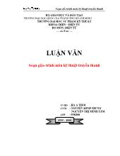 Luận văn Soạn giáo trình môn kỹ thuật truyền thanh