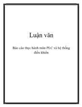 Luận văn thực hành môn PLC và hệ thống điều khiển