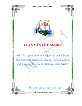 Quan điểm Giải tích về các cách tiếp cận khái niệm giới hạn và việc phát huy tính tích cực nhận thức của học sinh trong dạy học chủ đề giới hạn ở bậc THPT