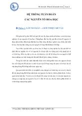 Tiểu luận Hệ thống tuần hoàn các nguyên tố hóa học