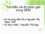 Tìm hiểu về độ phân giải trong SEM