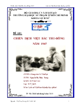 Đề tài Chiến dịch việt bắc thu - Đông năm 1947