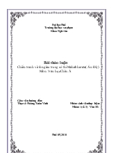 Đề tài Chiến tranh và tôn giáo trong sử thi Mahabharata (Ấn Độ) Môn: Văn học Châu Á