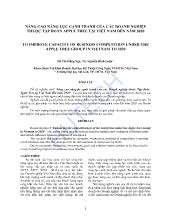 Nâng cao năng lực cạnh tranh của các doanh nghiệp thuộc tập đoàn Apple tree tại Việt Nam đến năm 2020
