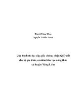 Quy trình đo đạc cấp giấy chứng nhận quyền sử dụng đất cho hộ gia đình, cá nhân khu vực nông thôn tại huyện Vũng Liêm