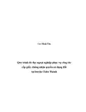 Quy trình đo đạc ngoại nghiệp phục vụ công tác cấp giấy chứng nhận quyền sử dụng đất