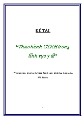 Thực hành công tác xã hội trong lĩnh vực y tế