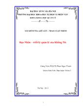 Bài kiểm tra giữa kỳ -Thảo luận nhóm đạo nhân – Triết lý quản lý của khổng tử