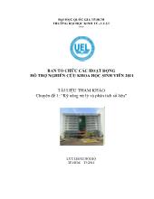 Ban tổ chức các hoạt động hỗ trợ nghiên cứu khoa học sinh viên 2011