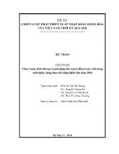 Chuyên đề Thực trạng, định hướng và giải pháp đẩy mạnh đầu tư sản xuất hàng xuất khẩu, hàng thay thế nhập khẩu đến năm 2020