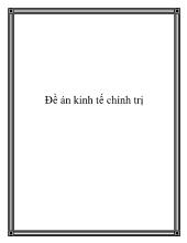 Đề án Kinh tế chính trị