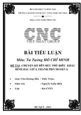 Đề tài Chuyện kể bên bức phù điêu khắc hình Bác giữa thành phố Moskva