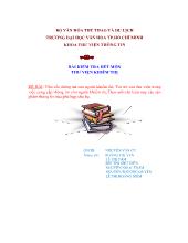 Đề tài Nhu cầu thông tin của người khiếm thị - Vai trò của thư viện trong việc cung cấp thông tin cho người khiếm thị