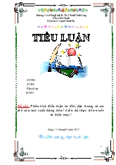 Đề tài Phân tích điều kiện ra đời, đặc trưng và ưu thế của sản xuất hàng hóa