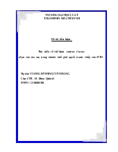 Tiểu luận Tìm hiểu về chế định Amicus Curiae (Bạn của tòa án) trong khuôn khổ giải quyết tranh chấp của WTO