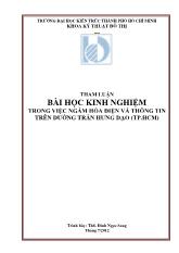Bài học kinh nghiệm trong việc ngầm hóa điện và thông tin trên đường Trần Hưng Đạo
