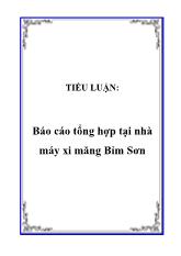 Báo cáo Tổng hợp tại nhà máy xi măng Bỉm Sơn