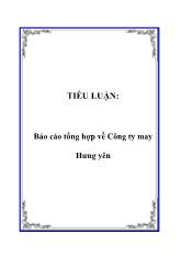 Báo cáo Tổng hợp về Công ty may Hưng yên