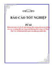 Đề tài Phân tích một số yếu tố ảnh hưởng đến cường độ nén nở hông của cọc xi măng đất tại công trình đường liên cảng Cái Mép – Thị Vải và đánh giá hiệu quả của phụ gia muội silic