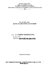 Đề tài Thiết kế một dầm cho cầu dường ôtô nhịp giản đơn, bằng bê tông cốt thép, thi công bằng phương pháp đúc riêng từng dầm tại công trường và tải trọng cho trước