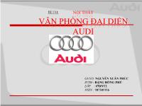 Đề tài Thiết kế Nội thất văn phòng đại diện Audi