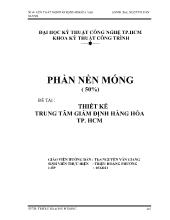 Đề tài Thiết kế trung tâm giám định hàng hóa TP Hồ Chí Minh