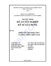 Đề tài Thiết kế viện khoa học và phát triển Việt Nam