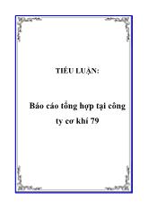 Đề tài Tổng hợp tại công ty cơ khí 79