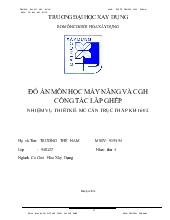 Đồ án Máy và cơ giới hóa công tác lắp ghép