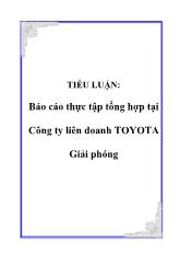 Đồ án Thực tập tổng hợp tại công ty liên doanh Toyota giải phóng