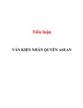 Luận văn Tiểu kiện nhân quyền Asean