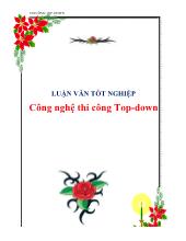 Luận văn Tốt nghiệp công nghệ thi công top - Down