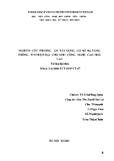 Nghiên cứu phương án xây dựng cơ sở hạ tầng thông tin hiện đại cho khu công
