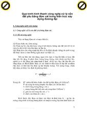 Quá trình hình thành công nghệ xử lý nên đất yếu bằng đệm cát trong kiến trúc xây dựng đương lại