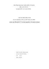 Sàn sườn bê tông cốt thép toàn khối có bản dầm