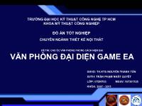 Thiết ké nội thất - Cao ốc văn phòng phong cách hiện đại (văn phòng đại diện Gameea)